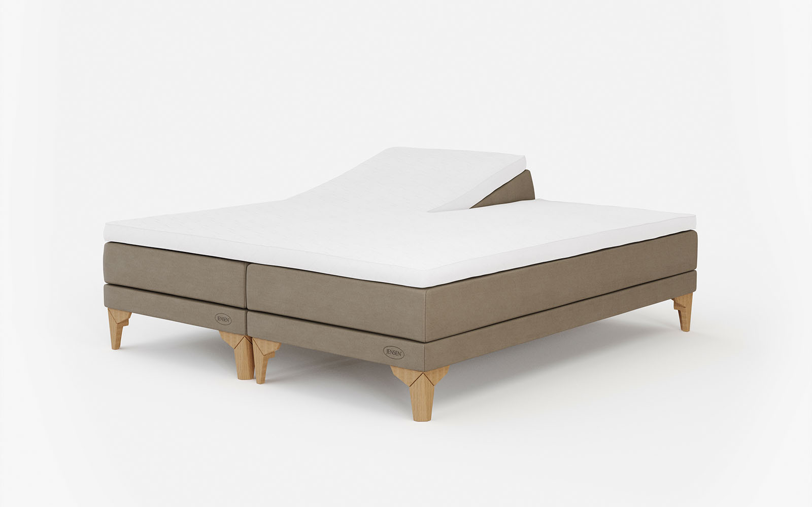 Jensen Ambassadør Lean boxelevationsseng 160x200 inkl. topmadras Jensen Ambassadør Lean boxelevationsseng 160x200 inkl. topmadras