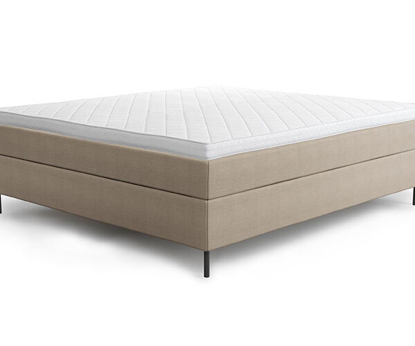 Jensen Ambassadør kontinentalseng 160x200 inkl. topmadras - Beige/Brun