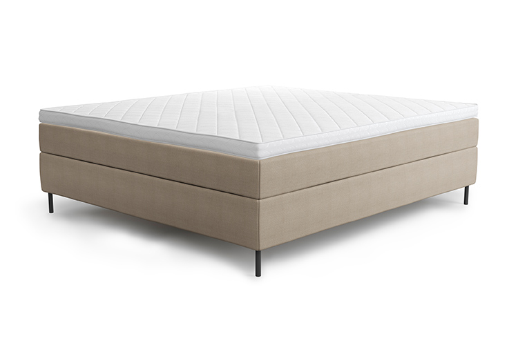 Jensen Ambassadør kontinentalseng 160x200 inkl. topmadras - Beige/Brun