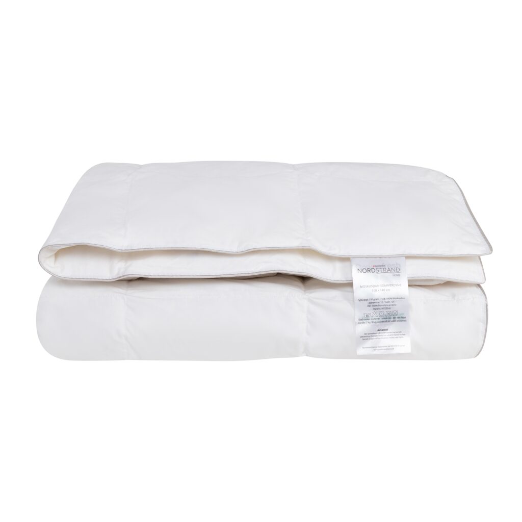 Junior sommerdyne - 100% moskusdun dyne - Let og sval - 100x140 cm - Nordstrand Home juniordyne