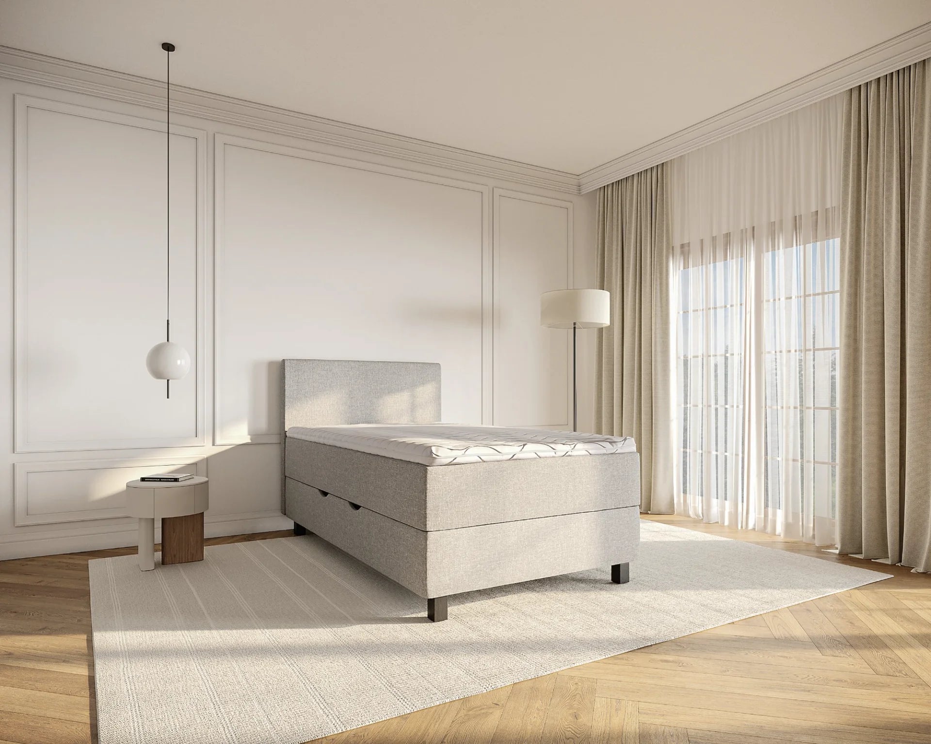 Kalundborg opbevaringsseng - 80x200 - Lysegrå Kalundborg opbevaringsseng - 80x200 - Lysegrå
