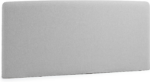 Dyla sengegavl i gråt stof – H76 x B168 cm, polstret