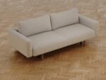 Maya Sovesofa med Armlæn 140x200 cm - Bouclé Beige - Nordic Dream