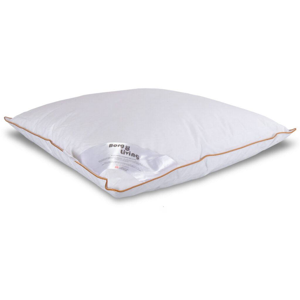 Moskusdun hovedpude - Høj - 50x60 cm - 3 kamre hovedpude - Borg Living