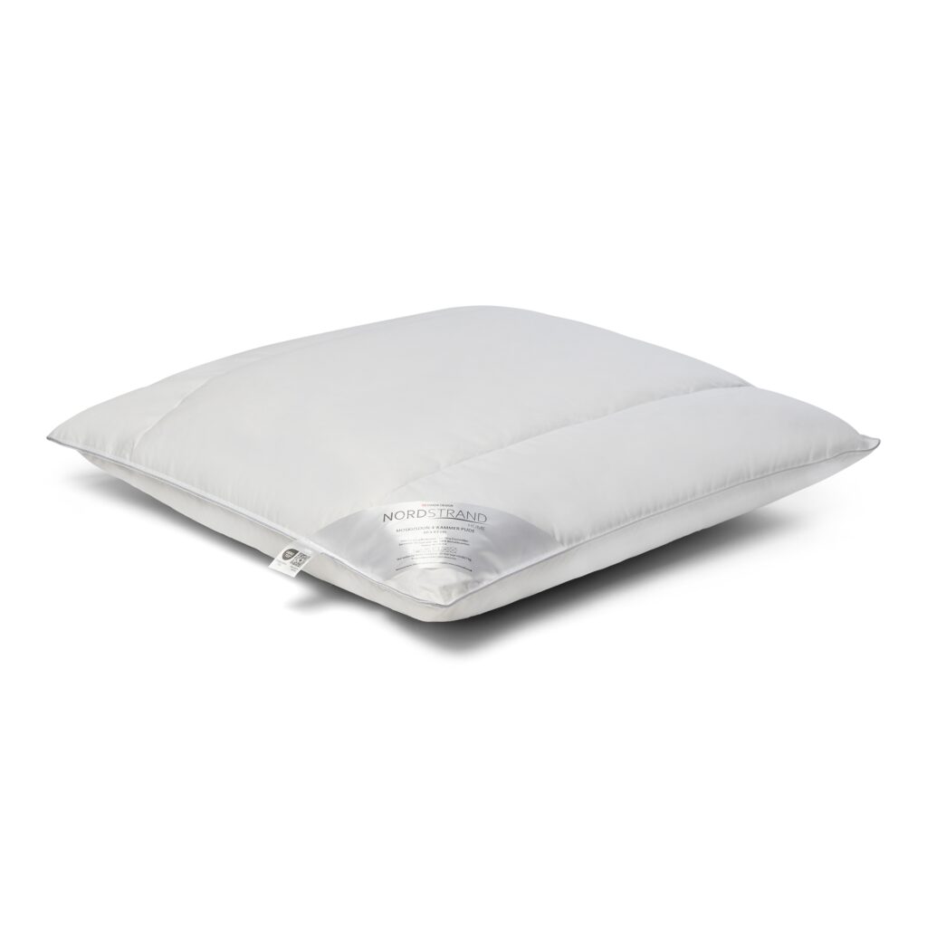 Moskusdun pude - 4 kammer hovedpude - 60x63 cm - Nordstrand Home