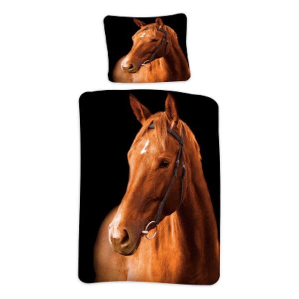Heste sengetøj 140x200 cm - 100% bomuld børnesengetøj