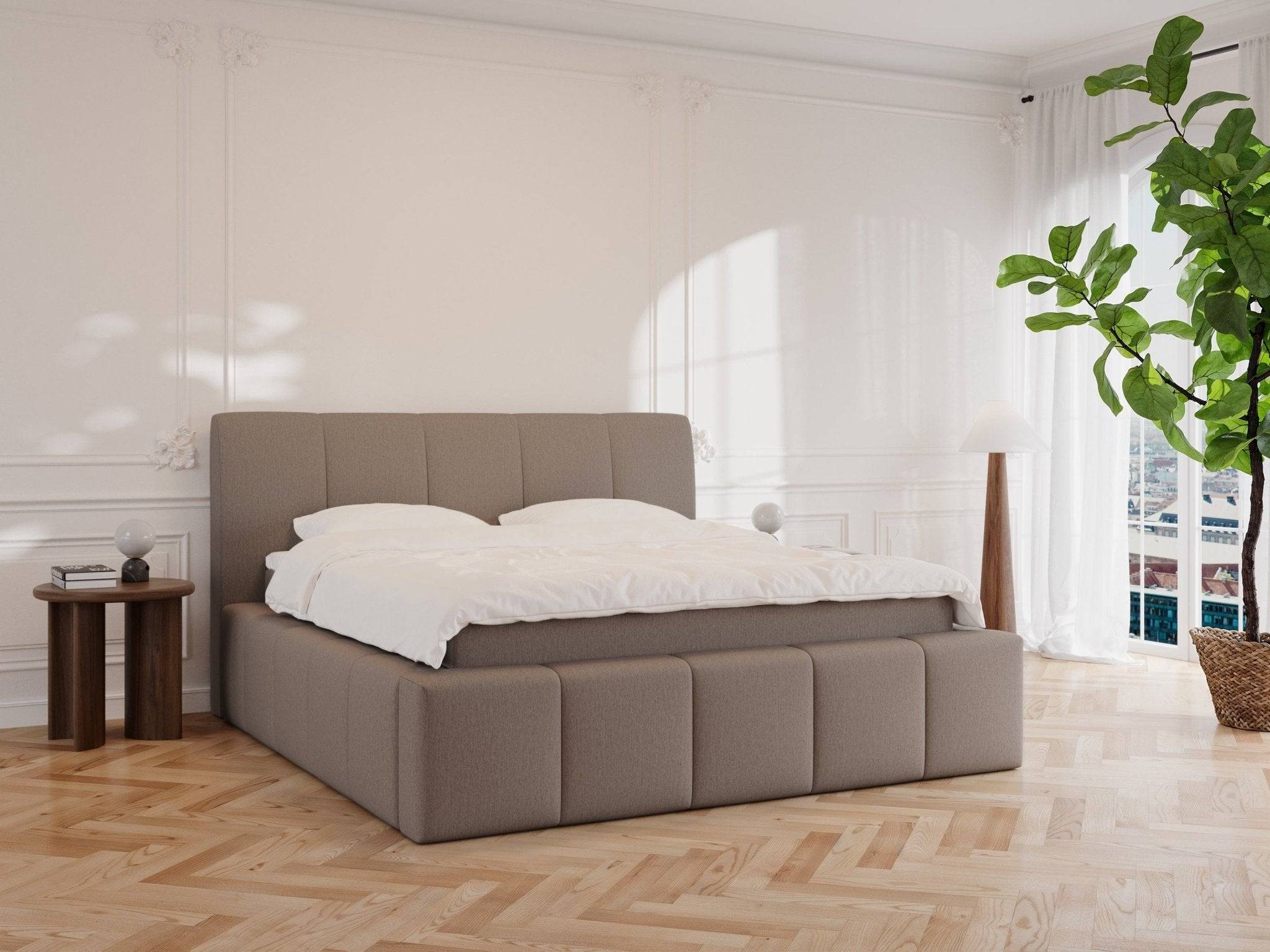 ND_063_Bedframe_Interior_View001_Opt3_180_Brown_230724_6ba90c15-d17f-4d0b-a8e2-efe39f67ef24.jpg Nordic Dream Uma Seng 200x200 cm – Mocha med Opbevaring