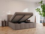 Nordic Dream Uma Seng 200x200 cm – Mocha med Opbevaring