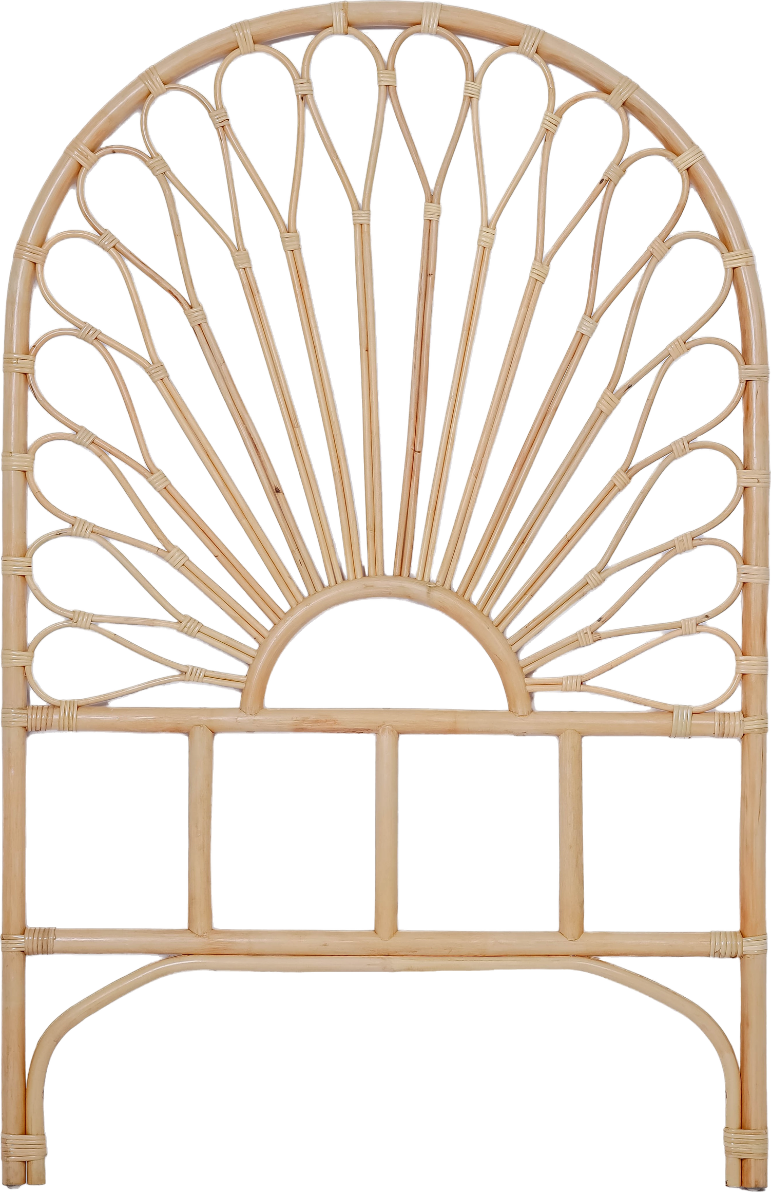 NFDF3BBCDB_1750064874_primaerbillede.png Bacan90 sengegavl i brun rattan – H141 x B90 cm