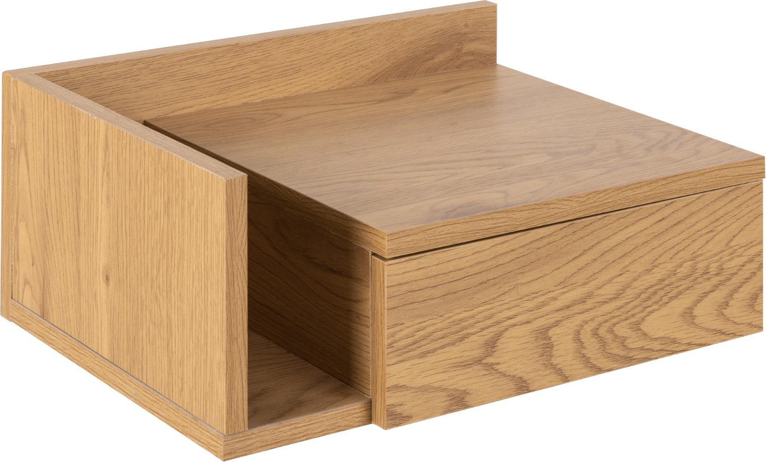 Natbord / sengebord Signature Dralina i MDF mat vild eg 16,5x40x32 cm med skuffe Natbord / sengebord Signature Dralina i MDF mat vild eg 16,5x40x32 cm med skuffe