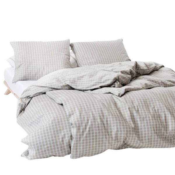 Allergivenligt Sengetøj Snooze Beige – Økologisk GOTS TC300