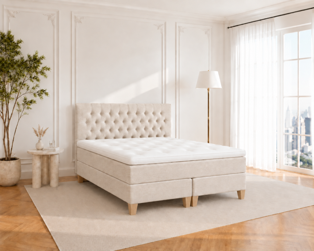 Nysted Kontinentalseng - 200x200 - Lys sand
