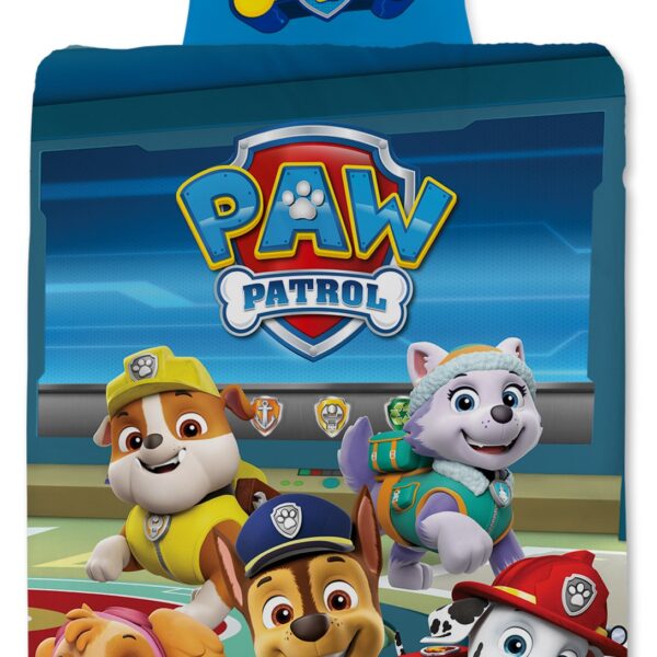 Paw Patrol sengetøj 100x140 cm – junior sengetøj i 100% bomuld
