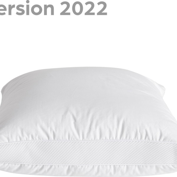 Pude Temprakon U-ZONE 45x56 cm hovedpude 100% bomuld TempraCool andedun/fjer skumkerne hvid