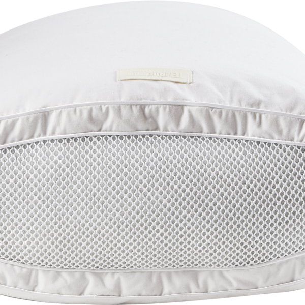 Pude/hovedpude Temprakon V-ZONE 44x55 cm hvid 100% bomuld TempraCool 2x120 g andedun/fjer skumkerner
