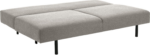 Malling Sovesofa i Lysegrå Stof med Sort Stålstel - 200 cm