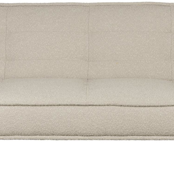 Cielke Sovesofa i Lysegrå Polyester - 90x184 cm