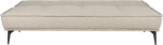 Cielke Sovesofa i Lysegrå Polyester - 90x184 cm