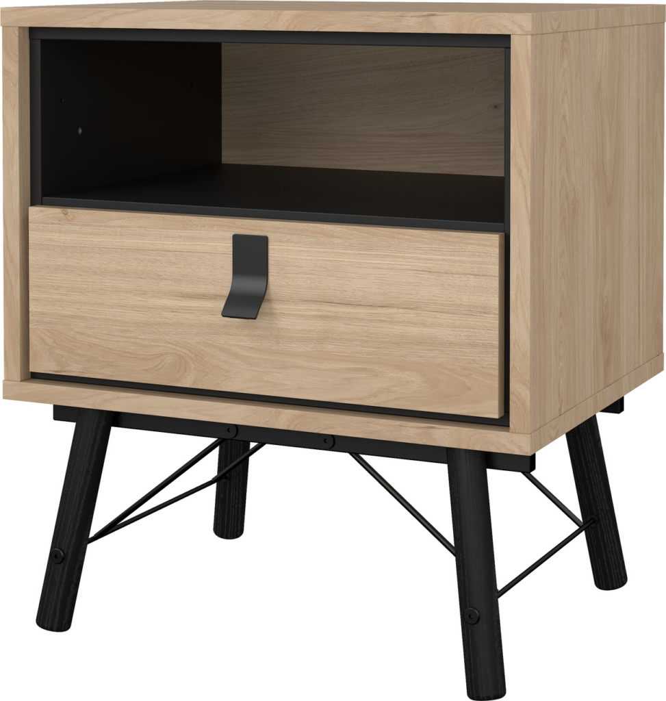 Sengebord Vesterholm Askø natbord 1 skuffe, Jackson Hickory, danskproduceret FSC