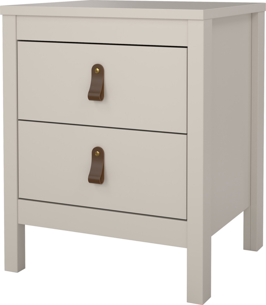 Sengebord Vesterholm Lunor natbord Kashmir 2 skuffer FSC-certificeret Danmark H54xB44xD38 cm