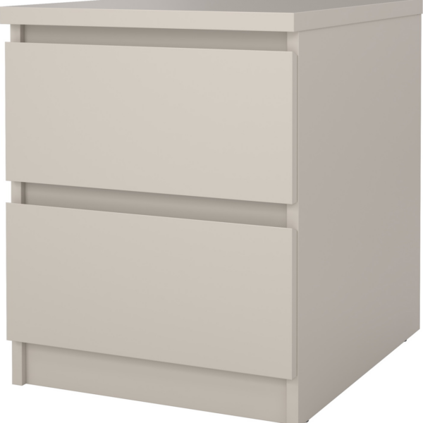 Sengebord Vesterholm Naia natbord Kashmir kompakt H49,5xB40,4xD50 cm folieoverflade FSC