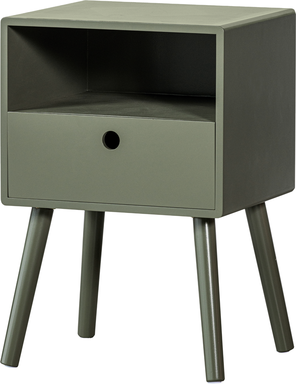 Sengebord WOOOD Ozzy natbord varm grøn MDF kompakt H53xB36xD30 cm Sengebord WOOOD Ozzy natbord varm grøn MDF kompakt H53xB36xD30 cm