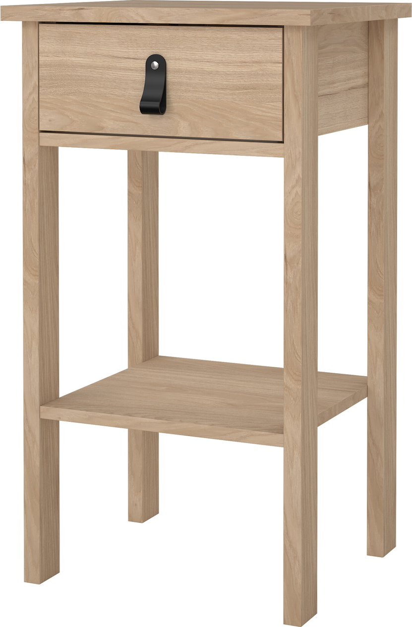 Sengebord/natbord Vesterholm Lunor Jackson Hickory H70 cm 1 skuffe FSC-spånplade Sengebord/natbord Vesterholm Lunor Jackson Hickory H70 cm 1 skuffe FSC-spånplade