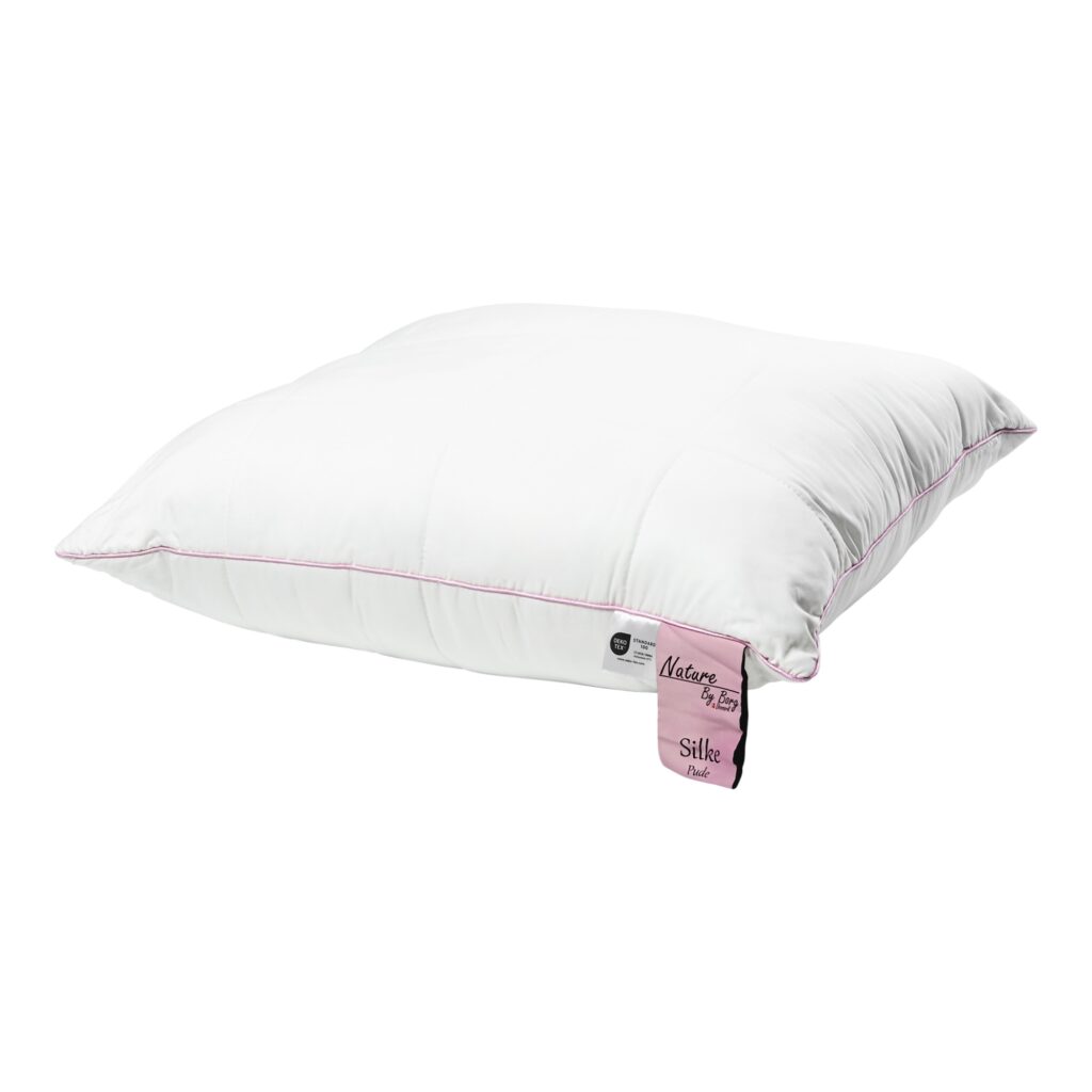 Silkepude - 100% Blødt bambus bolster - Pude 60x63 cm - 3 kammer hovedpude - Nature By Borg