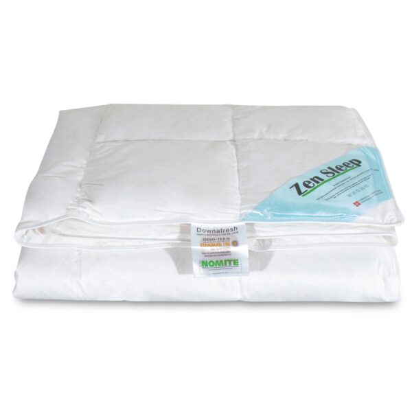 Sommerdyne 240x220 cm - Dobbeltdyne med moskusdun - Zen Sleep Let og sval dobbeltdyne