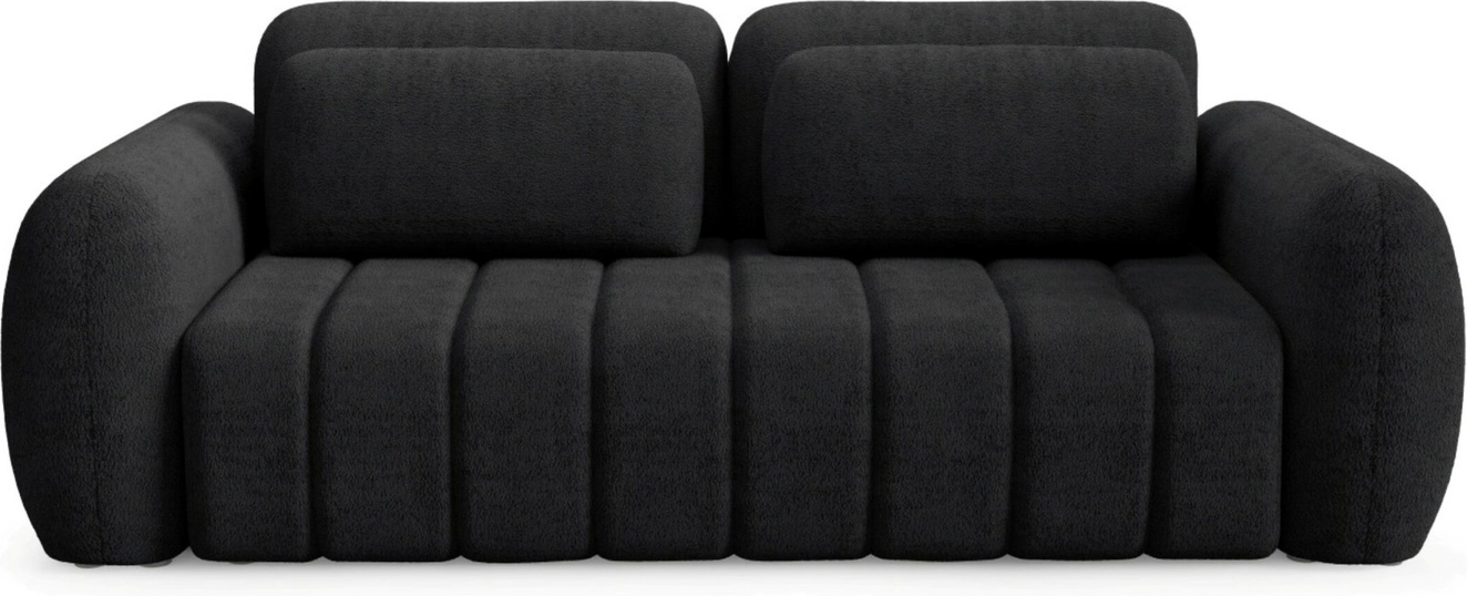 Sovesofa 2-personers Maison Vellé Norvella, Quelle bouclé Quelle 100, 100% polyester soveflade 200x160 cm, opbevaring, DL-åbnemekanisme Sovesofa 2-personers Maison Vellé Norvella, Quelle bouclé Quelle 100, 100% polyester soveflade 200x160 cm, opbevaring, DL-åbnemekanisme