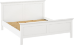Nora sengeramme 160x200 cm med lamelbund – hvid