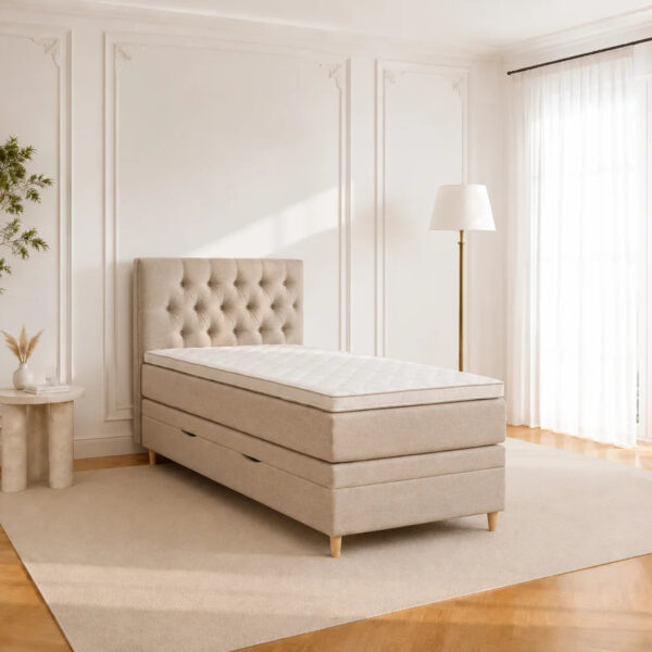 Vissenbjerg Opbevaringsseng - 90x200 - Lys sand (Verita03)