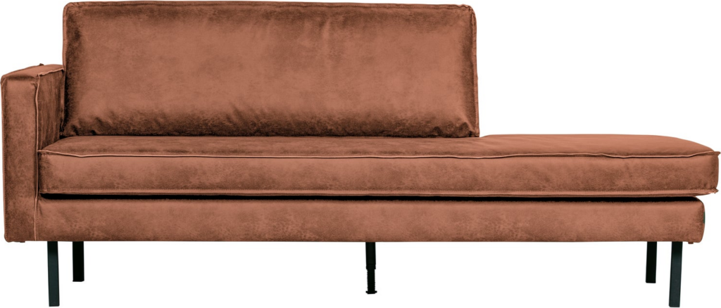 Rodeo Daybed i Cognac Ecoleather - Venstrevendt, 203 cm