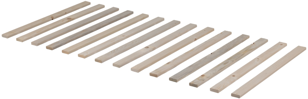 Slatted Lamelbund 90x200 cm i Nåletræ med 14 Lameller
