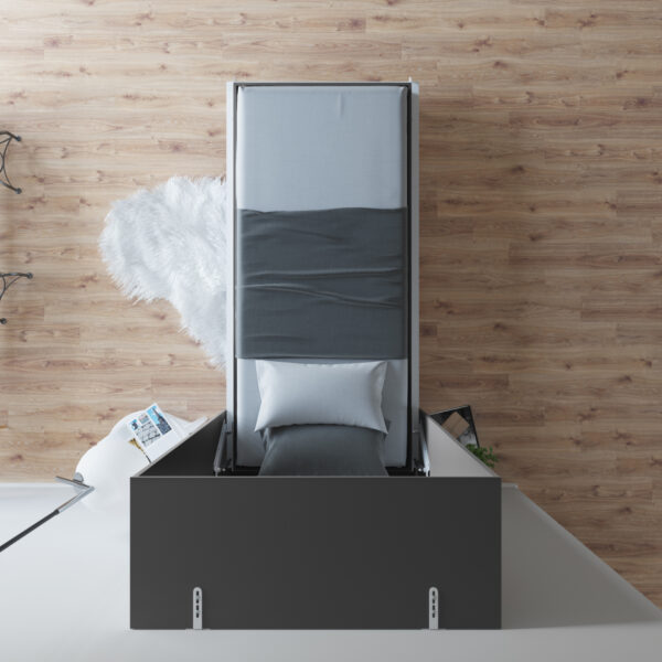 NORDIC Skabsseng Høj Model 90x200 cm – Pladsbesparende Enkeltseng