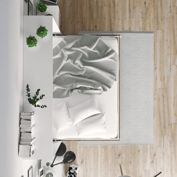NORDIC Skabsseng Lav Model 140x200 cm – Vandret Dobbeltseng