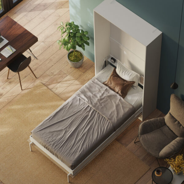 CLASSIC Skabsseng Høj Model 100x200 cm – Pladsbesparende