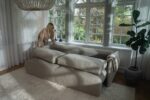 Cora Sovesofa 140x200 cm - Bouclé Beige - Nordic Dream