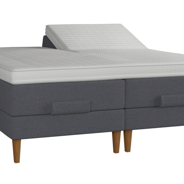Amour Duo Comfort elevationsseng 160x200 inkl. topmadras - Blå