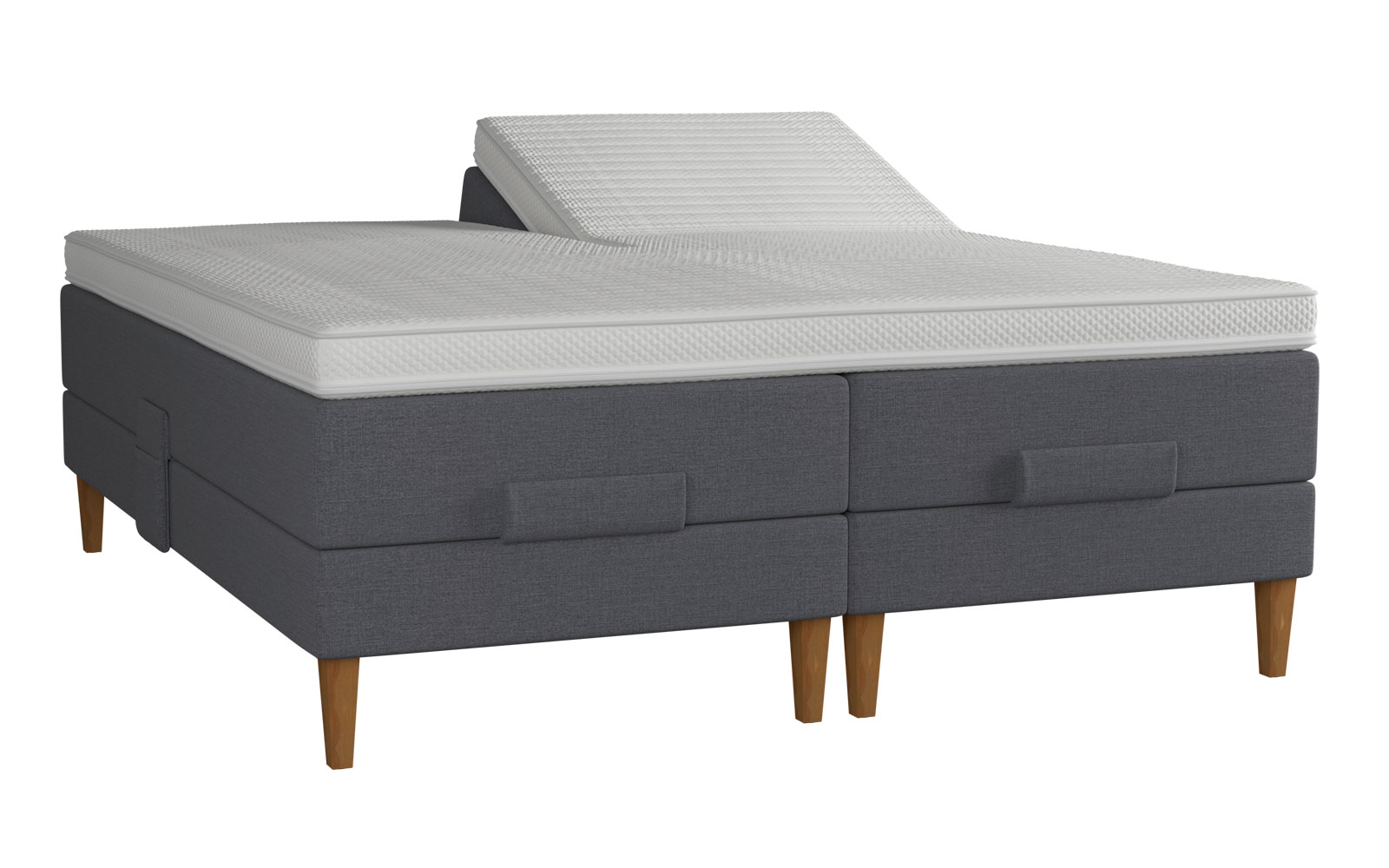 Amour Duo Comfort elevationsseng 160x200 inkl. topmadras - Blå Amour Duo Comfort elevationsseng 160x200 inkl. topmadras - Blå