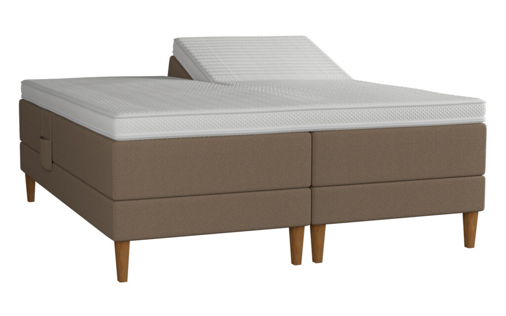 Amour boxelevationsseng 160x200 inkl. topmadras - Brun