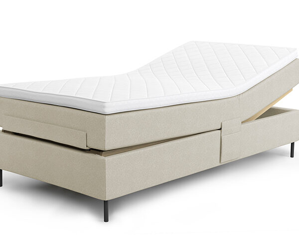 Jensen Ambassadør Dream elevationsseng 120x200 cm - Beige/Brun