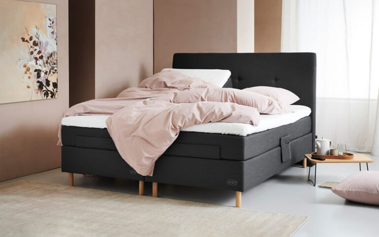Jensen Ambassadør Dream elevationsseng 160x200 cm - Beige/Brun