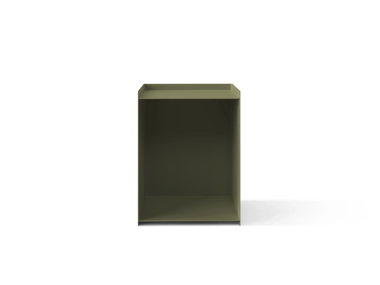 Natbord Micadoni Luca mosgrøn metal sengebord med opbevaringsrum H51,5 x B39,5 x D39,5 cm Natbord Micadoni Luca mosgrøn metal sengebord med opbevaringsrum H51,5 x B39,5 x D39,5 cm