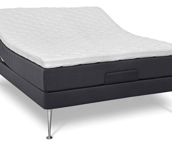 Restzone elevationsseng 120x200 inkl. topmadras - Antracit