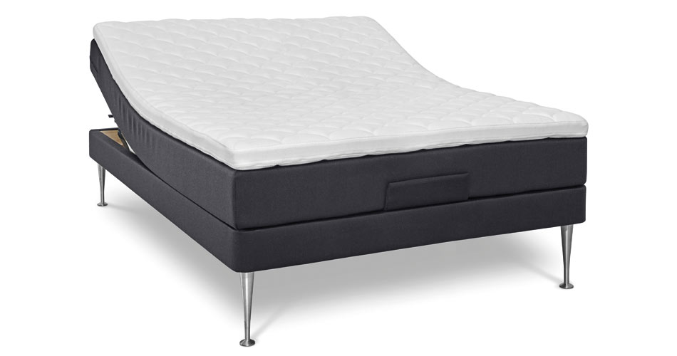 Restzone elevationsseng 120x200 inkl. topmadras - Antracit Restzone elevationsseng 120x200 inkl. topmadras - Antracit