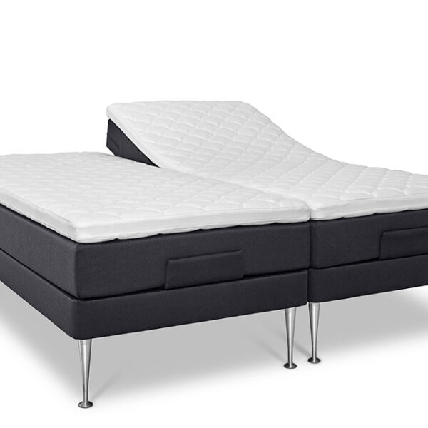 Restzone elevationsseng 180x200 inkl. topmadras - Antracit