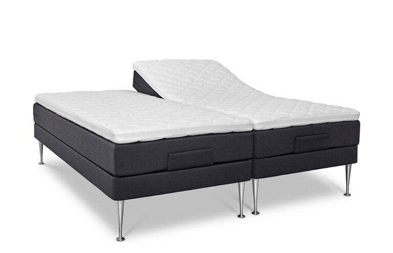 Restzone elevationsseng 180x200 inkl. topmadras - Antracit