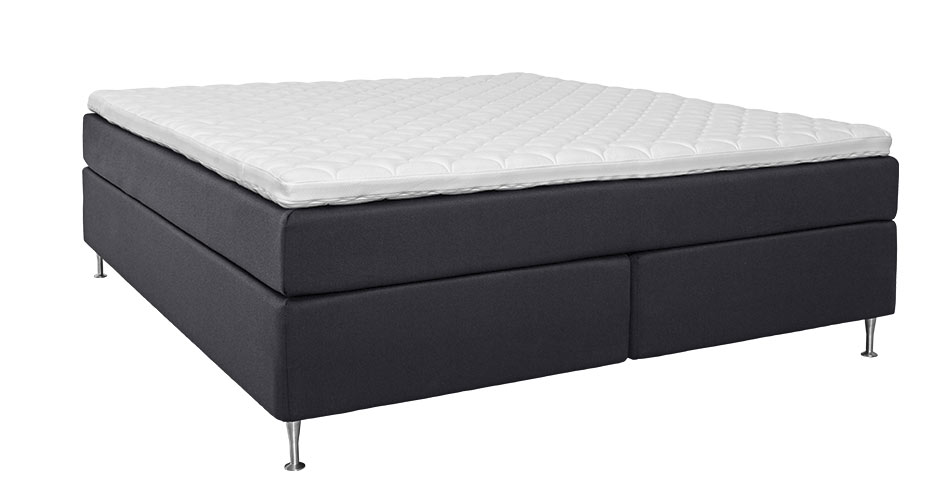 Restzone kontinentalseng 160x200 inkl. topmadras - Sort Restzone kontinentalseng 160x200 inkl. topmadras - Sort