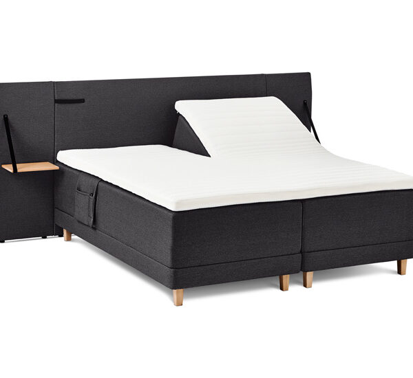 ZensiZone Classic boxelevationsseng 180x200 inkl. topmadras - Antracit